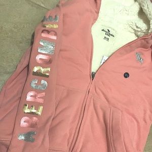Abercrombie kids 13/14 pink hoodie for any season